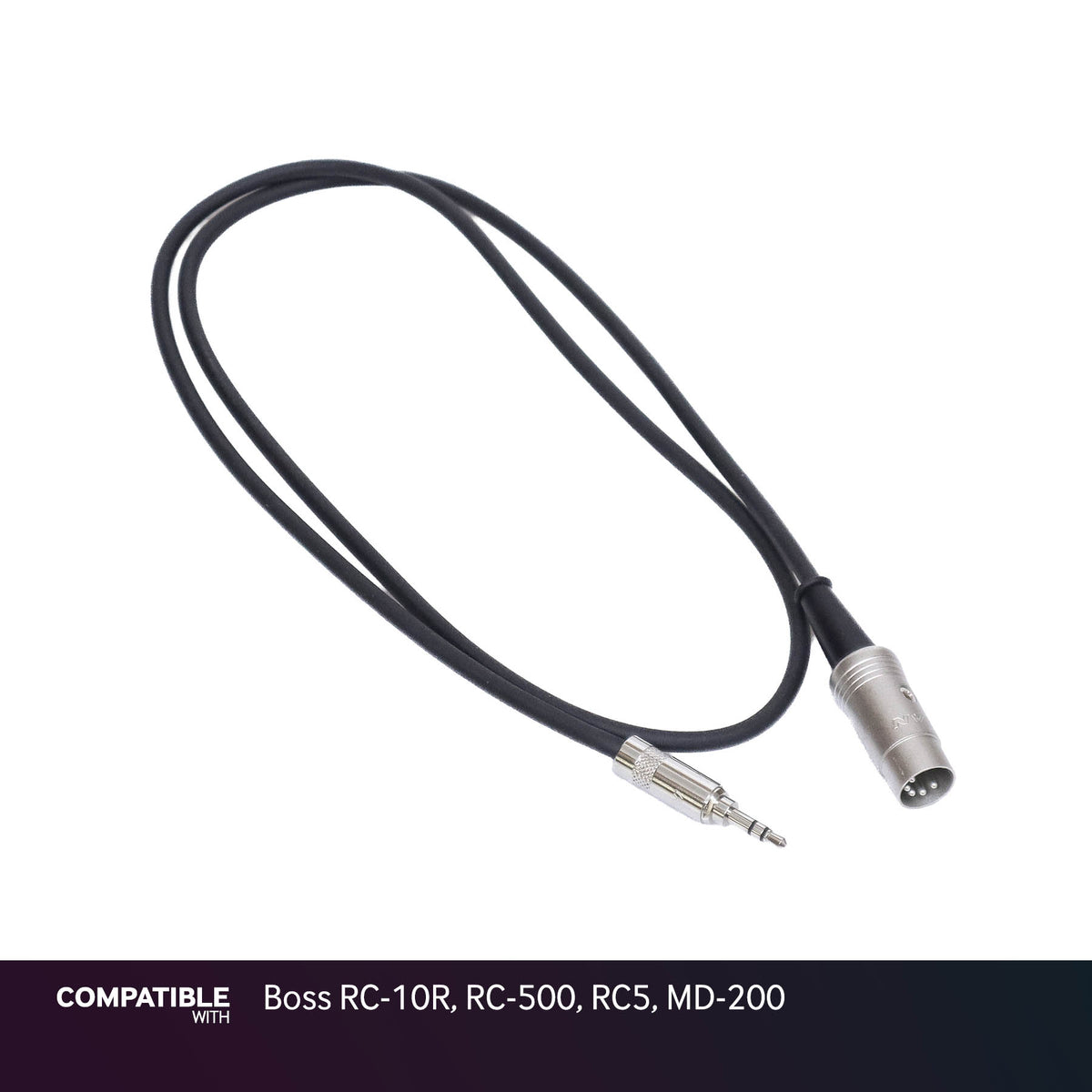 Rapco 1/8" TRS MIDI Type-A Cable for Boss RC-10R, RC-500, RC5, MD-200