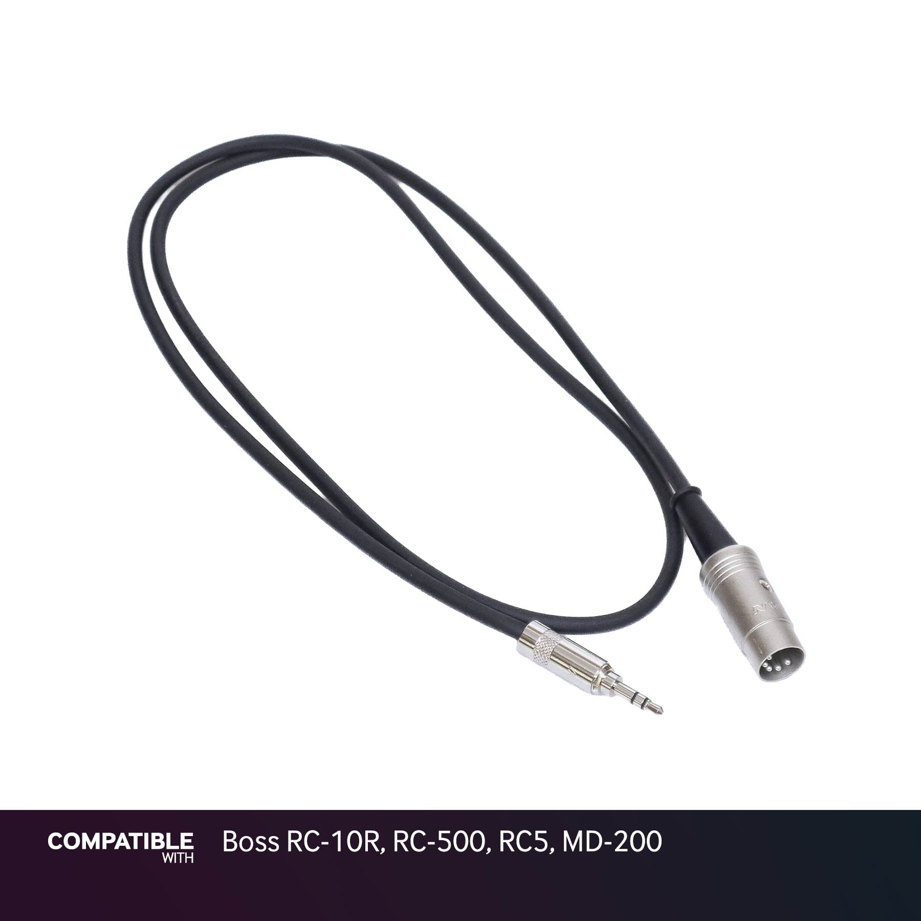 Rapco 1/8" TRS MIDI Type-A Cable for Boss RC-10R, RC-500, RC5, MD-200