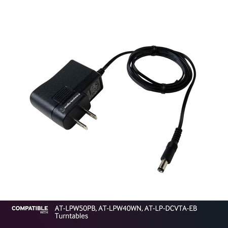 Audio-Technica Power Supply for AT-LPW50PB, AT-LPW40WN, AT-LP-DCVTA-EB Turntables