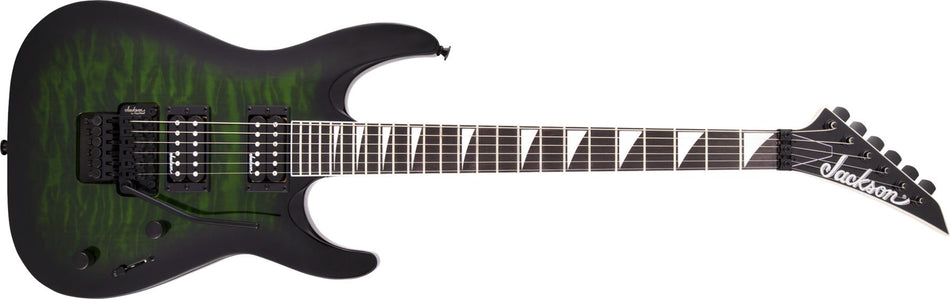 DNLC - Jackson JS Series Dinky&trade; Arch Top JS32Q DKA, Amaranth Fingerboard, Transparent Green Burst