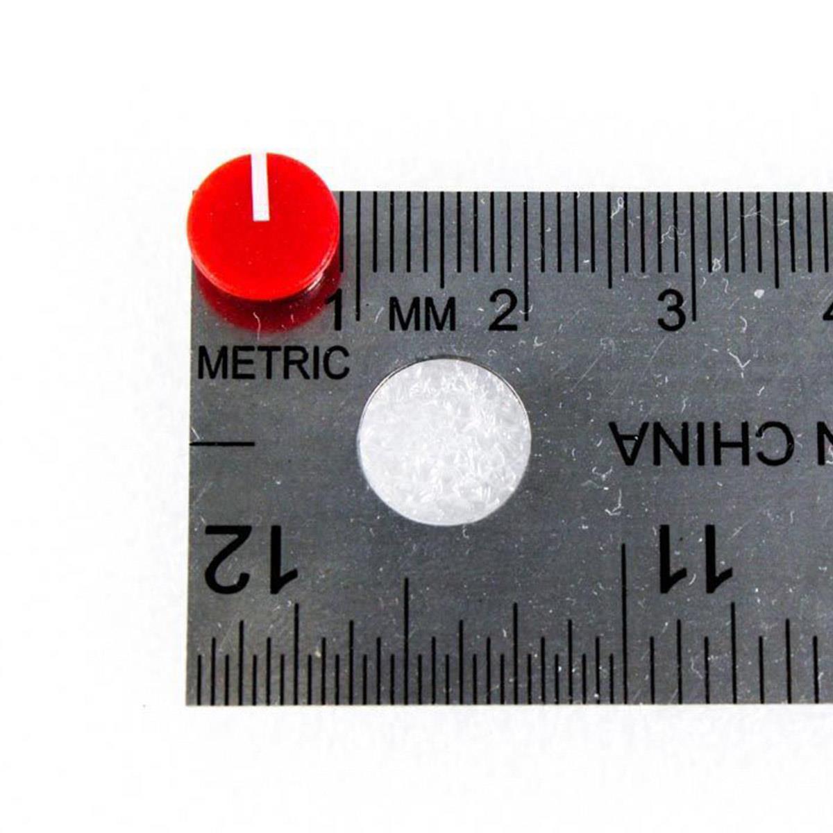 9mm Black Knob with Red Cap for Buchla 208C, Easel Command Modules