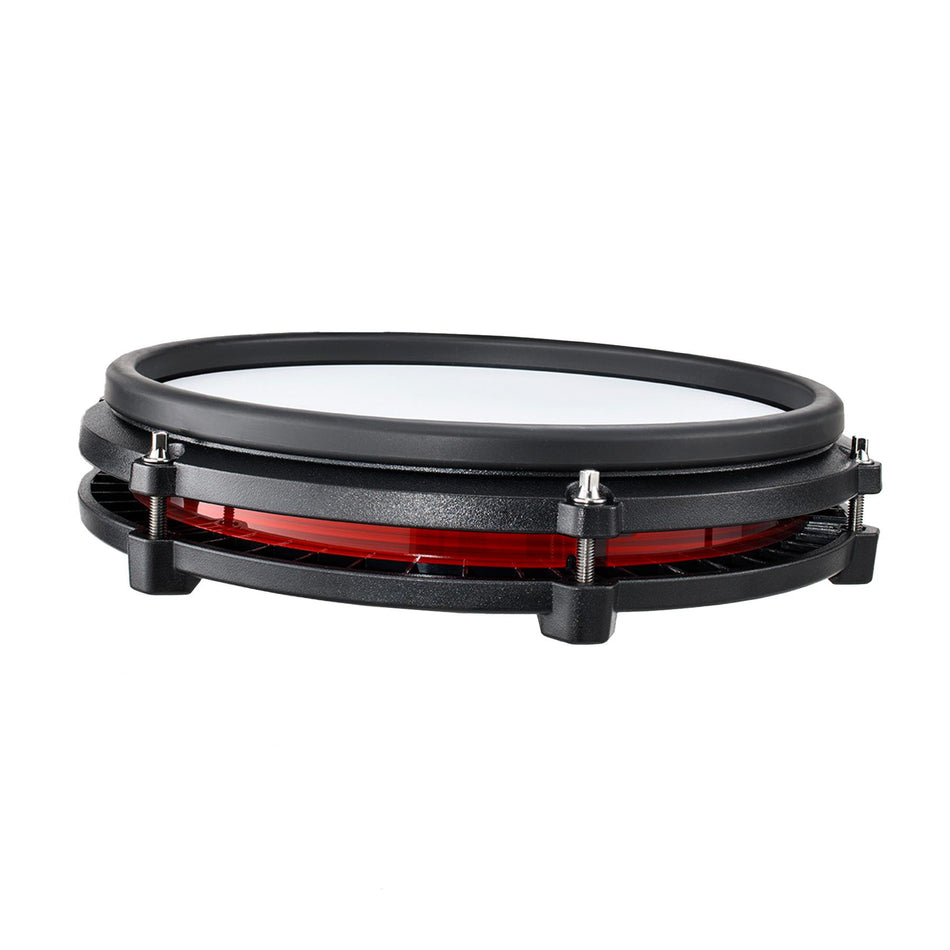 Alesis 10" Red Dual-Zone Snare Drum Pad with White Mesh Head for Nitro Max Kit