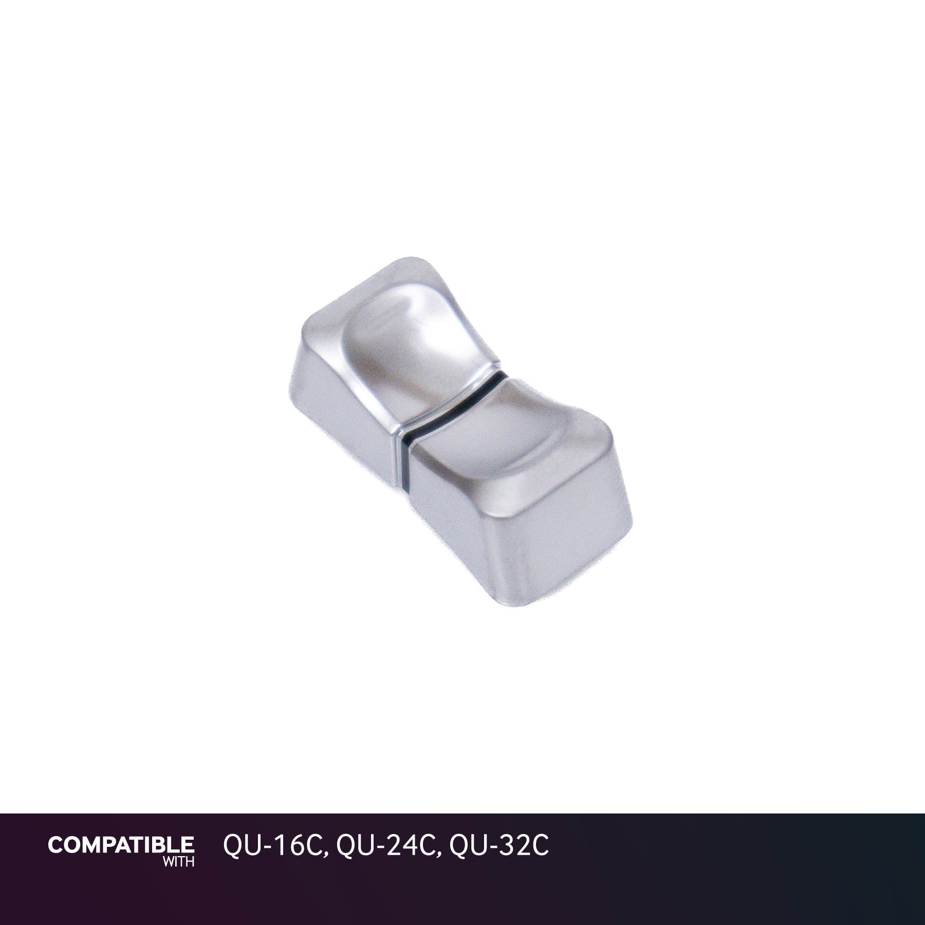 Allen & Heath Silver/Chrome Fader Cap for QU-16C, QU-24C, QU-32C