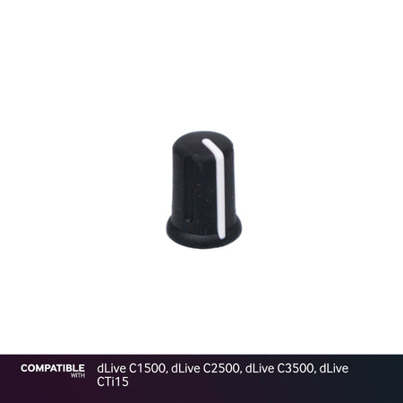 Allen & Heath Black Knob for dLive C1500, dLive C2500, dLive C3500, dLive CTi15
