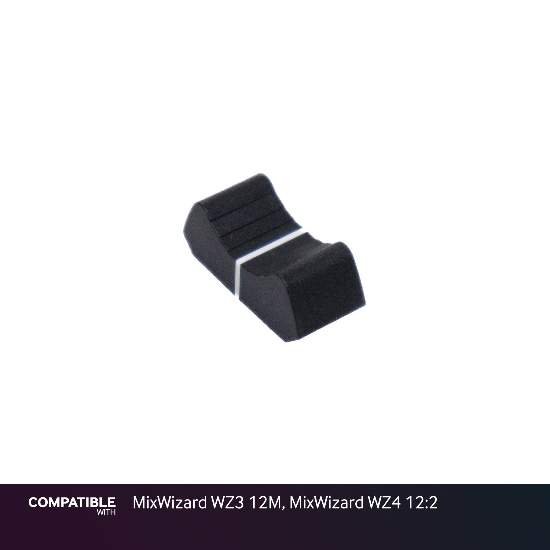 Allen & Heath Black Fader Cap for MixWizard WZ3 12M, MixWizard WZ4 12:2