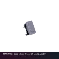 Nord Gray Pushbutton Switch with Cap for Lead 1, Lead 2, Lead 2X, Lead 3, Lead A1