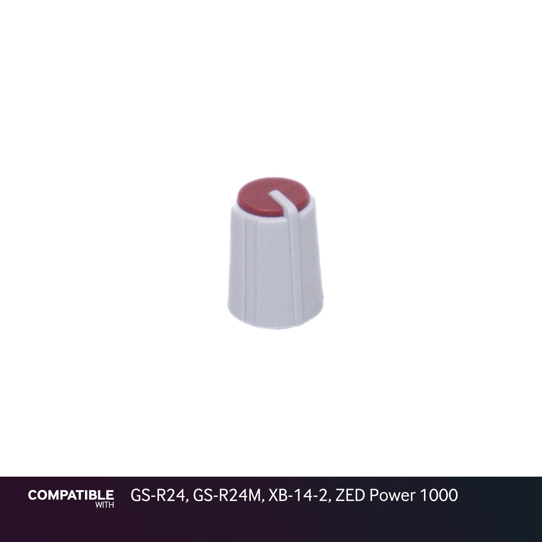 Allen & Heath Gray/Burgandy Knob for GS-R24, GS-R24M, XB-14-2, ZED Power 1000