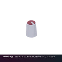 Allen & Heath Gray/Burgandy Knob for ZED R-16, ZED60-10FX, ZED60-14FX, ZED-22FX