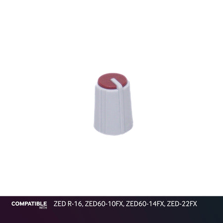Allen & Heath Gray/Burgandy Knob for ZED R-16, ZED60-10FX, ZED60-14FX, ZED-22FX