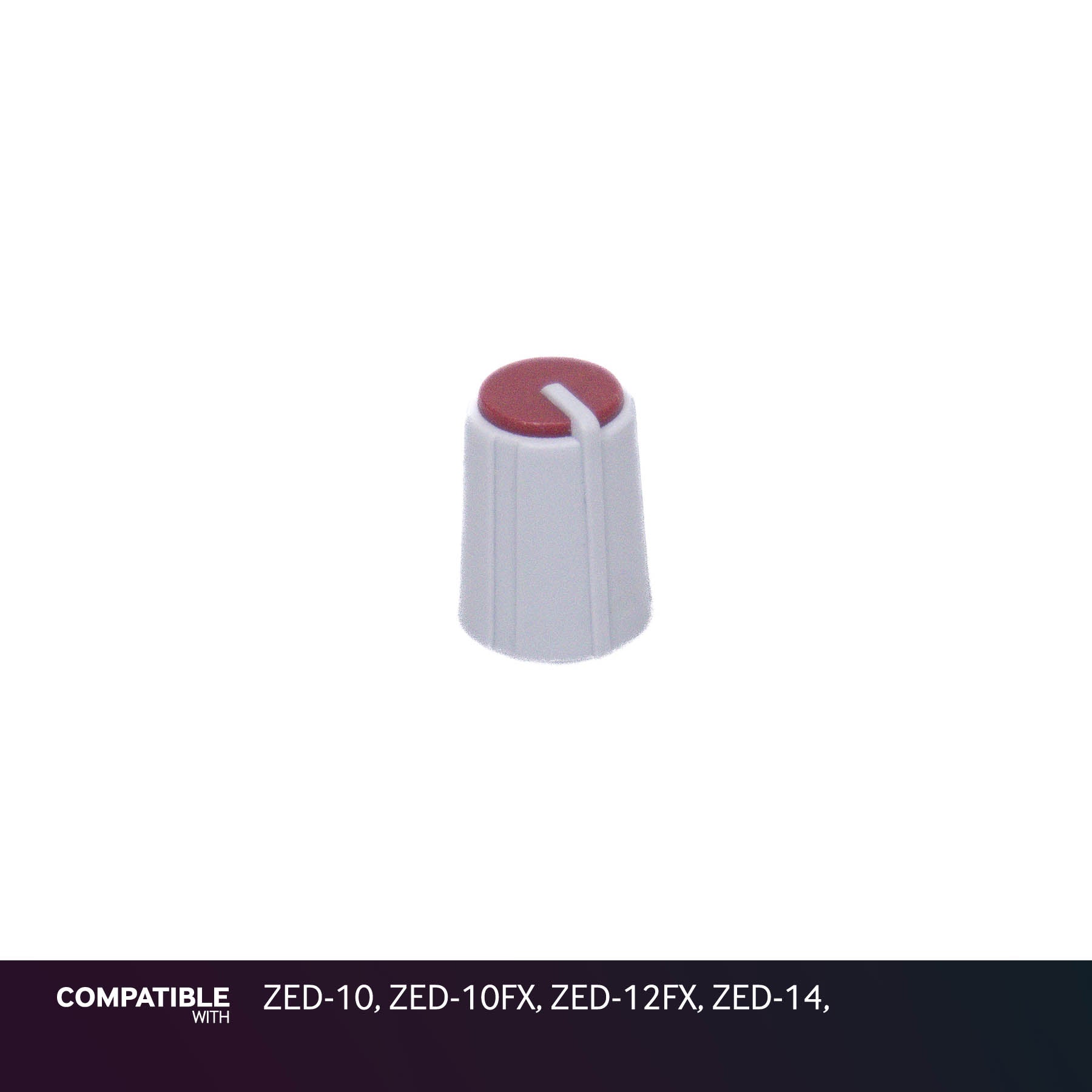Allen & Heath Gray/Burgandy Knob for ZED-10, ZED-10FX, ZED-12FX, ZED-14,
