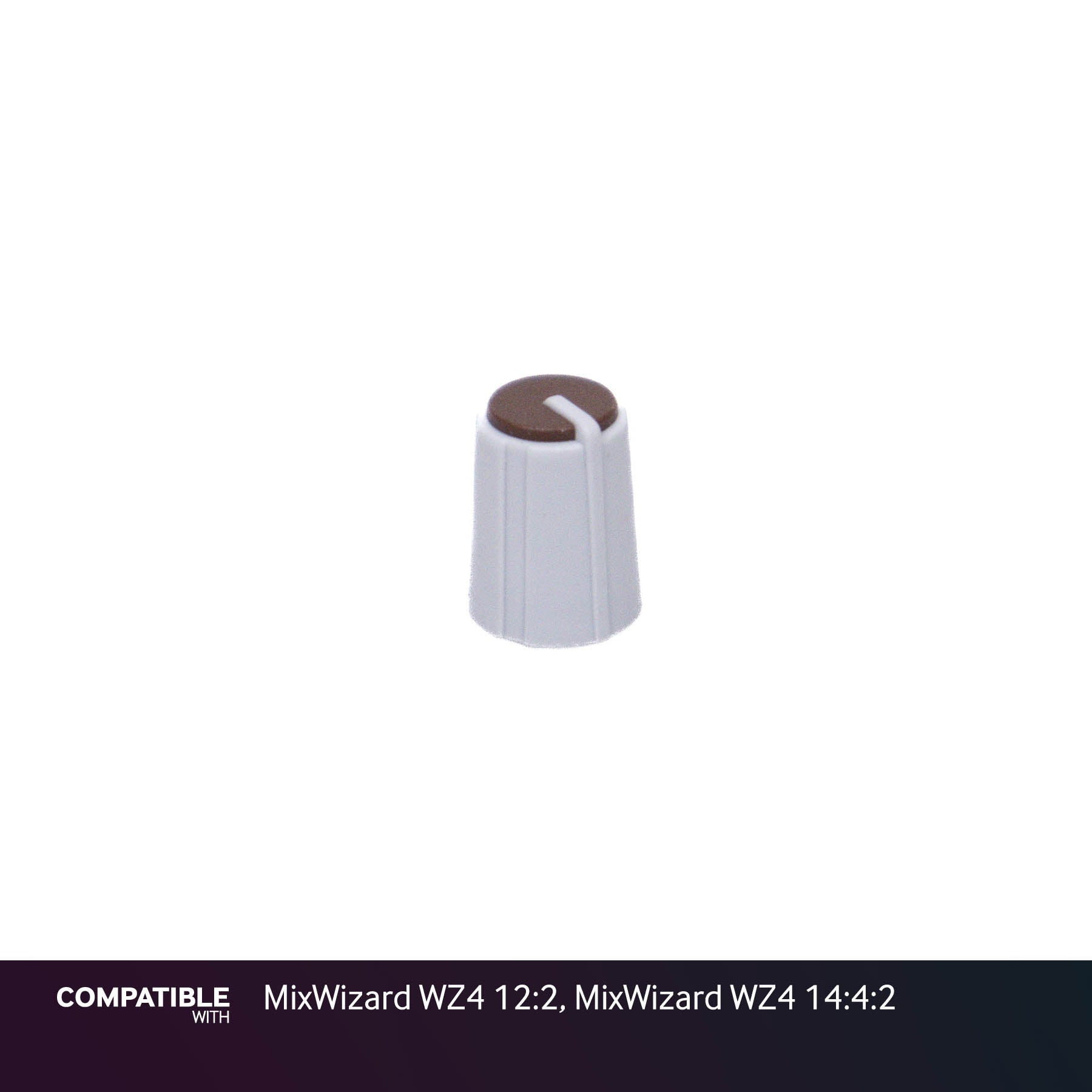 Allen & Heath Gray/Brown Knob for MixWizard WZ4 12:2, MixWizard WZ4 14:4:2
