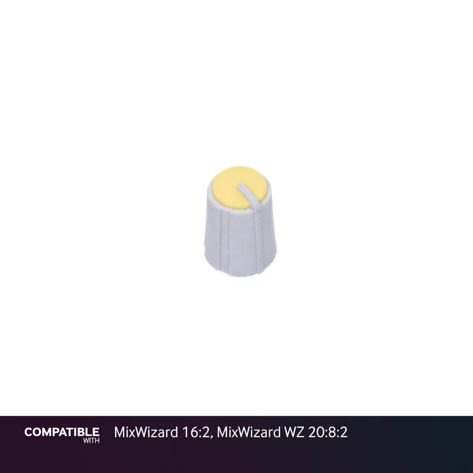 Allen & Heath Gray/Yellow Knob for MixWizard 16:2, MixWizard WZ 20:8:2