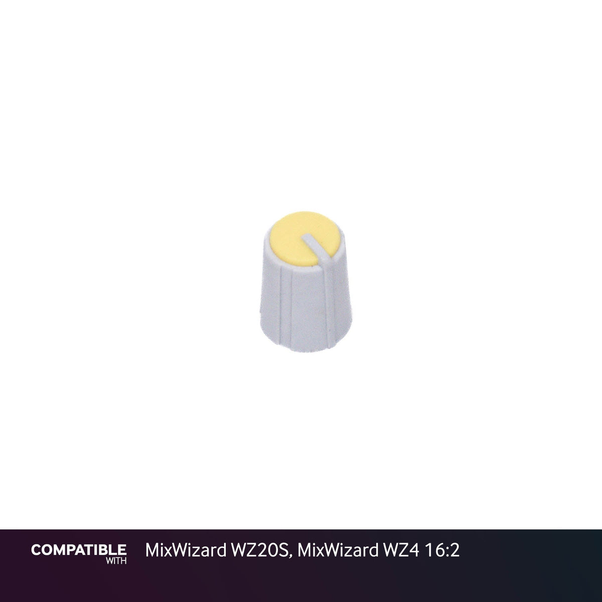Allen & Heath Gray/Yellow Knob for MixWizard WZ20S, MixWizard WZ4 16:2