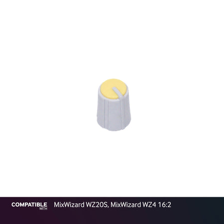 Allen & Heath Gray/Yellow Knob for MixWizard WZ20S, MixWizard WZ4 16:2
