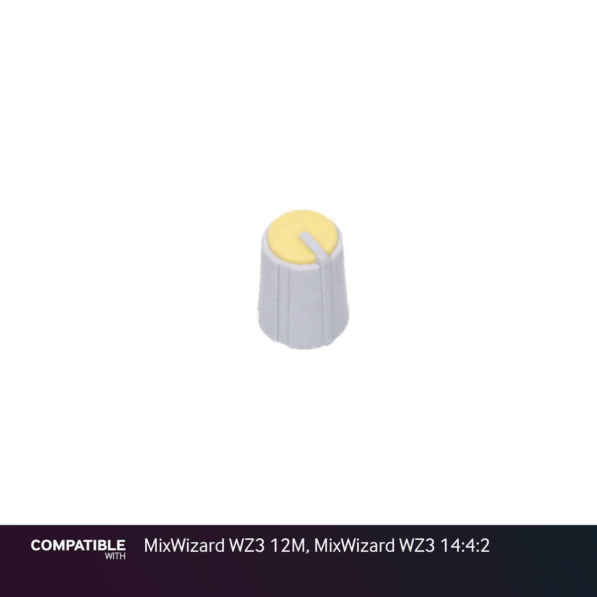 Allen & Heath Gray/Yellow Knob for MixWizard WZ3 12M, MixWizard WZ3 14:4:2