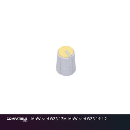 Allen & Heath Gray/Yellow Knob for MixWizard WZ3 12M, MixWizard WZ3 14:4:2