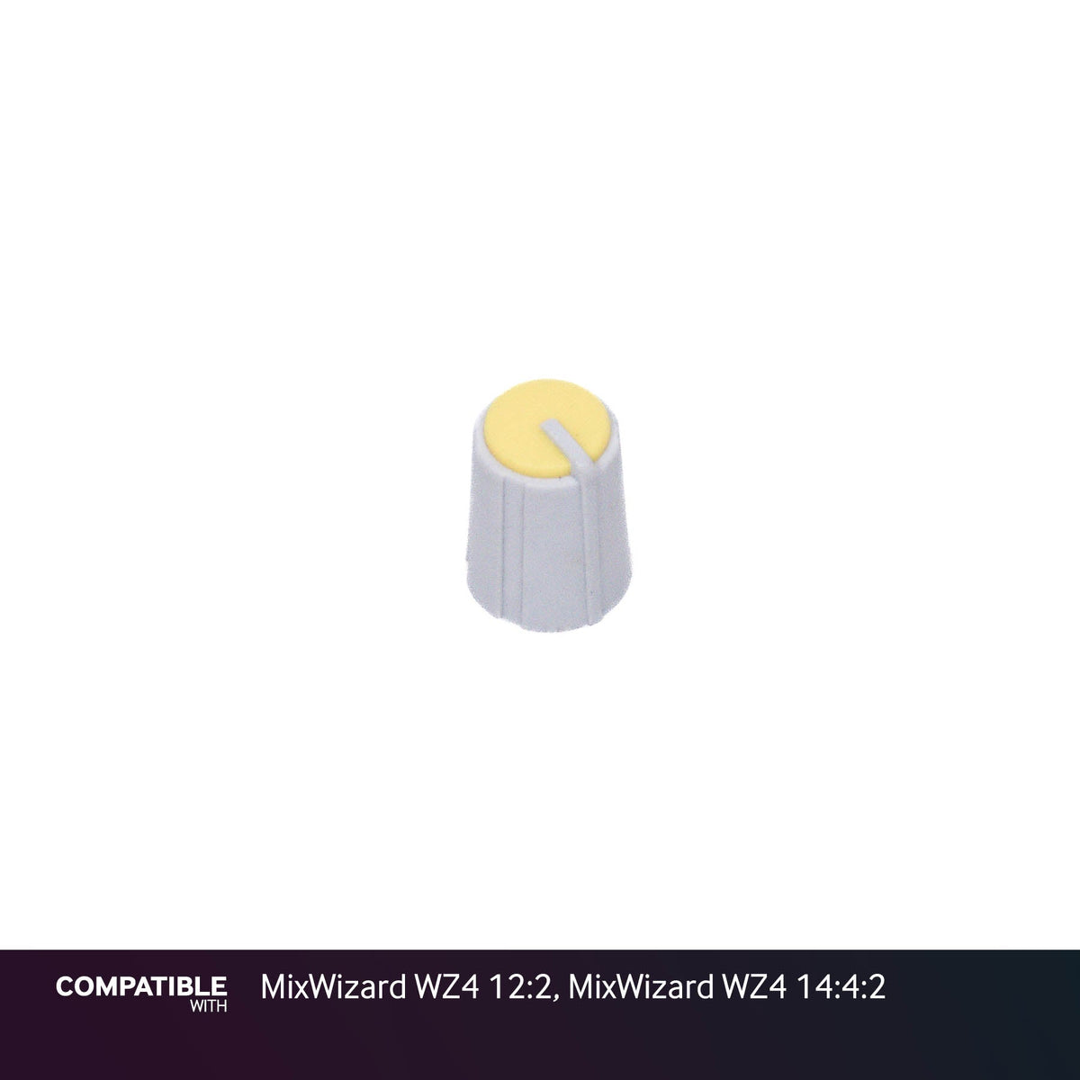 Allen & Heath Gray/Yellow Knob for MixWizard WZ4 12:2, MixWizard WZ4 14:4:2