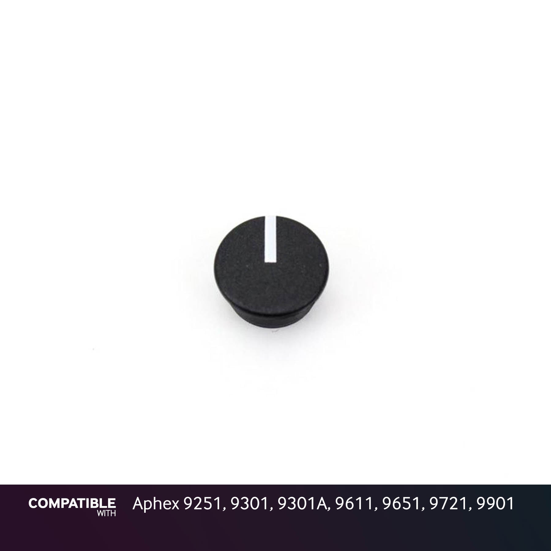 Black Knob Cap with Line for Aphex 9251, 9301, 9301A, 9611, 9651, 9721, 9901