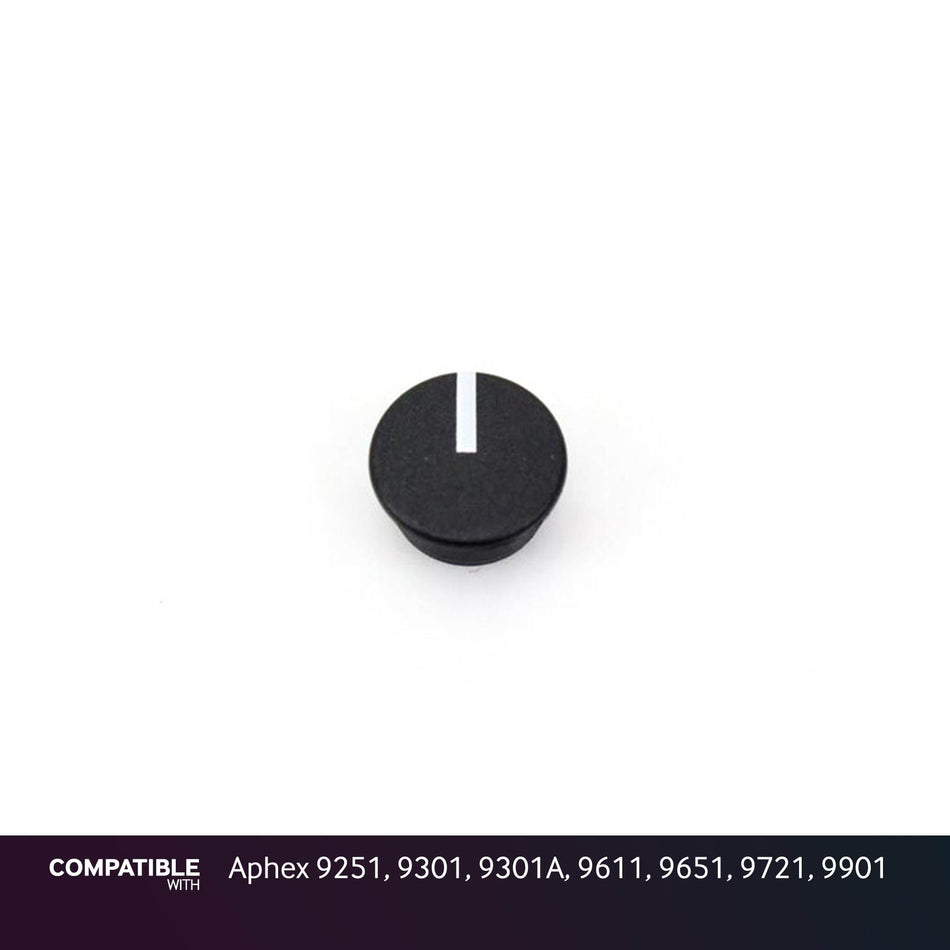 Black Knob Cap with Line for Aphex 9251, 9301, 9301A, 9611, 9651, 9721, 9901