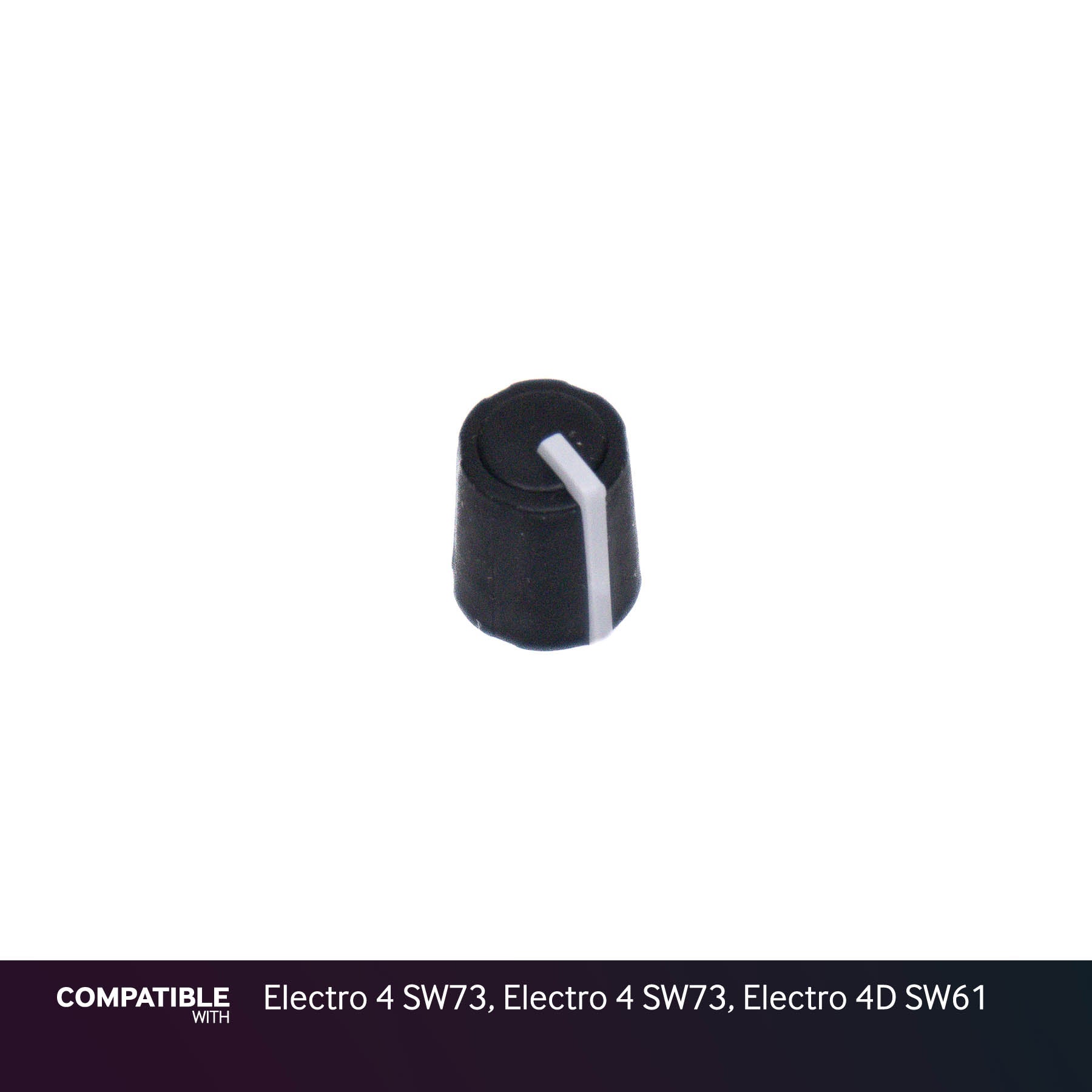 Nord Black Knob with Line for Electro 4 SW73, Electro 4 SW73, Electro 4D SW61