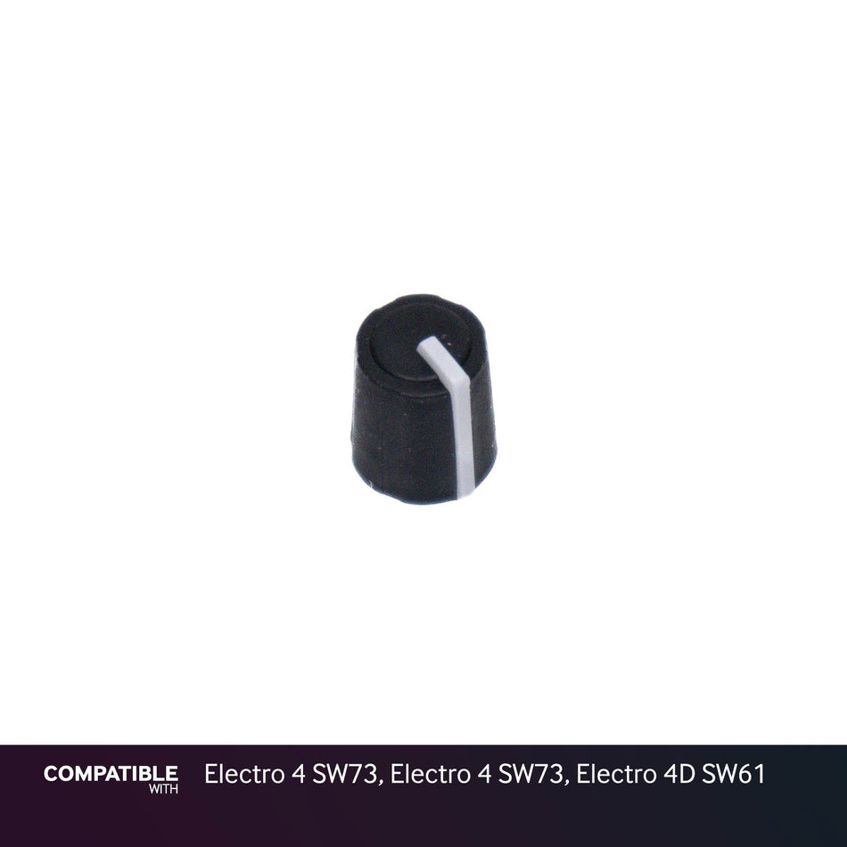 Nord Black Knob with Line for Electro 4 SW73, Electro 4 SW73, Electro 4D SW61