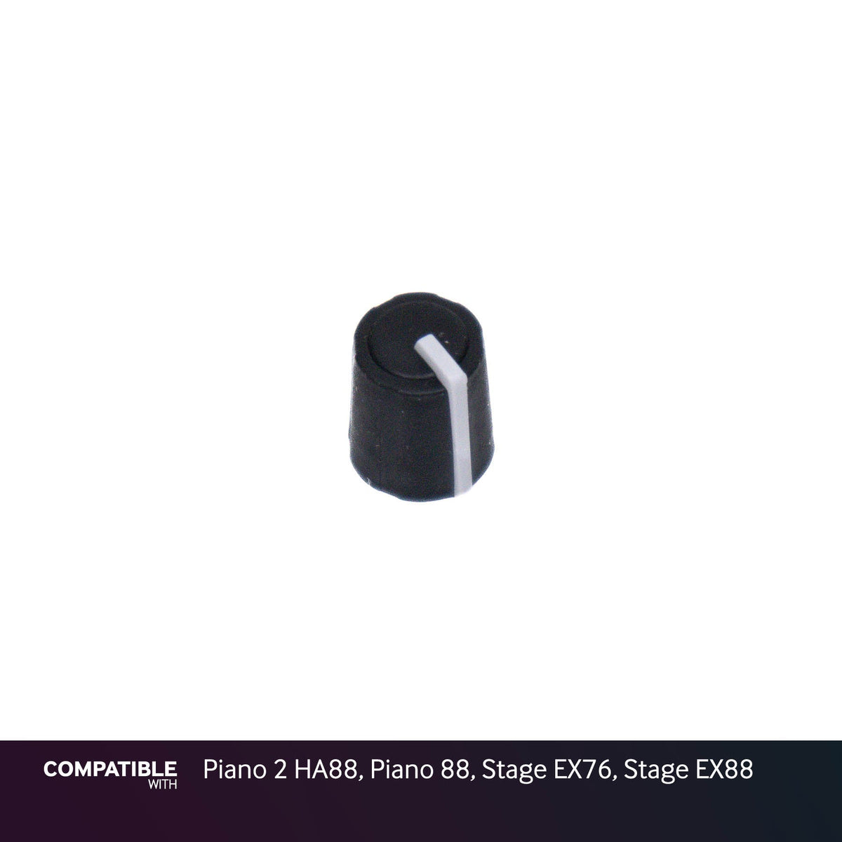 Nord Black Knob with Line for Piano 2 HA88, Piano 88, Stage EX76, Stage EX88
