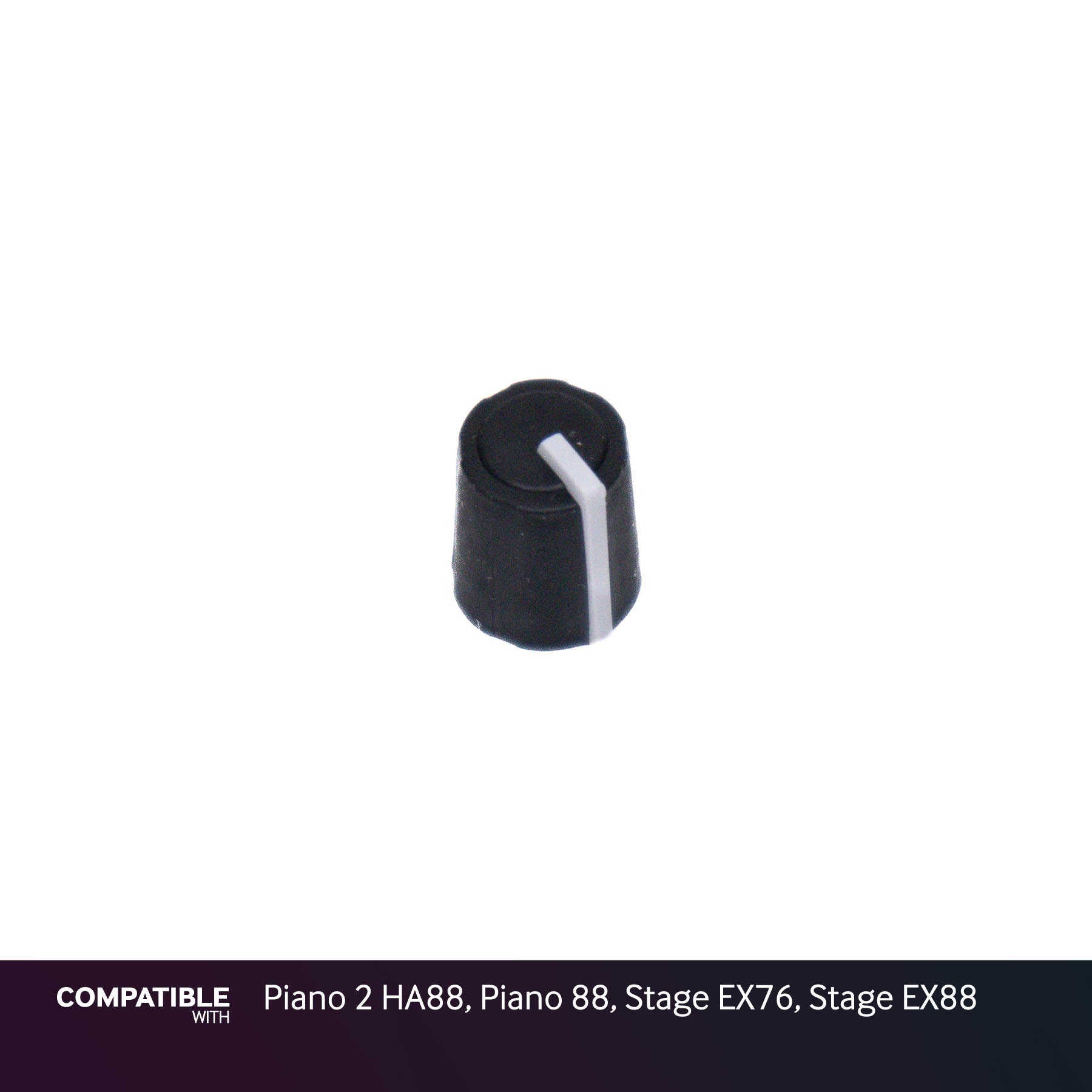 Nord Black Knob with Line for Piano 2 HA88, Piano 88, Stage EX76, Stage EX88
