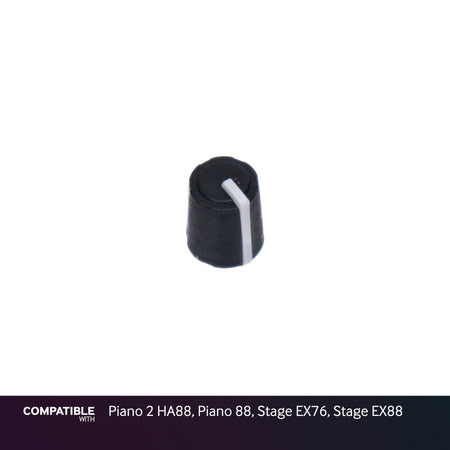 Nord Black Knob with Line for Piano 2 HA88, Piano 88, Stage EX76, Stage EX88