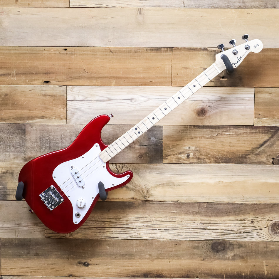 B-Stock Fender X Loog Red Stratocaster 3-String Electric Guitar, Candy Apple Red
