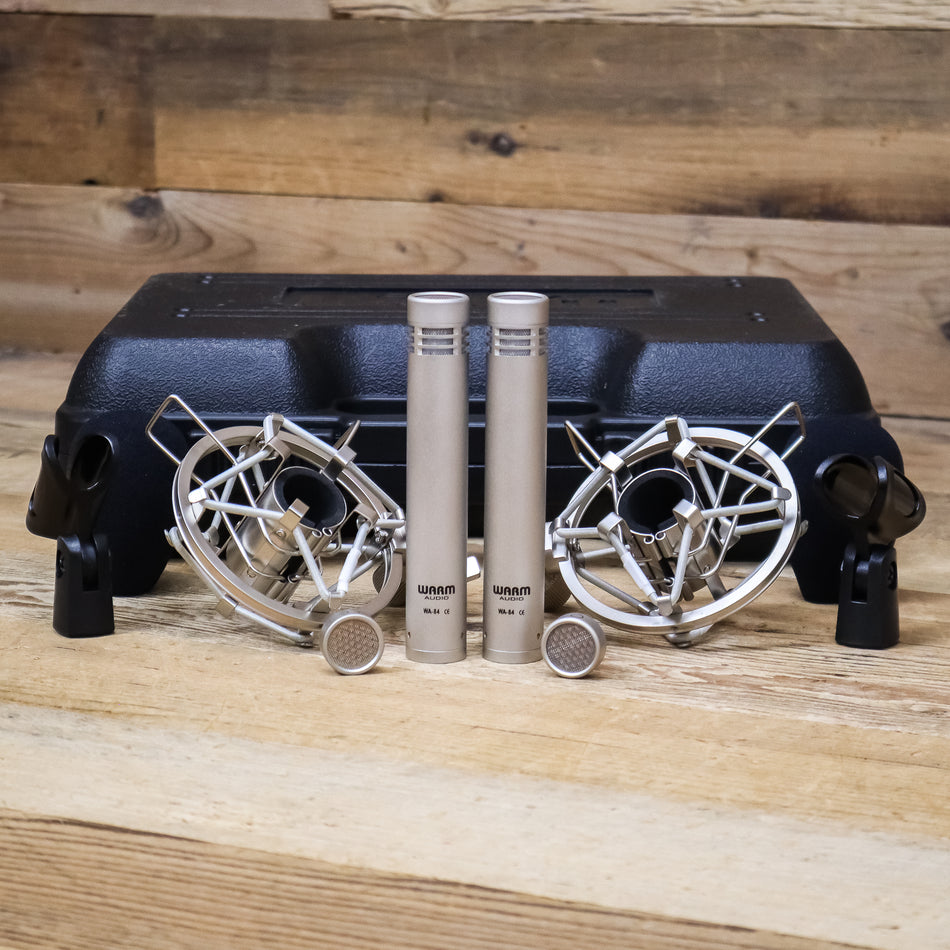 B-Stock Warm Audio WA-84 Cardioid and Omni Nickel Pair SDC Microphones