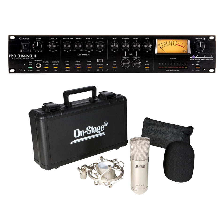 ART Pro Channel III Multivoice Channel Strip Bundle with Condenser Microphone