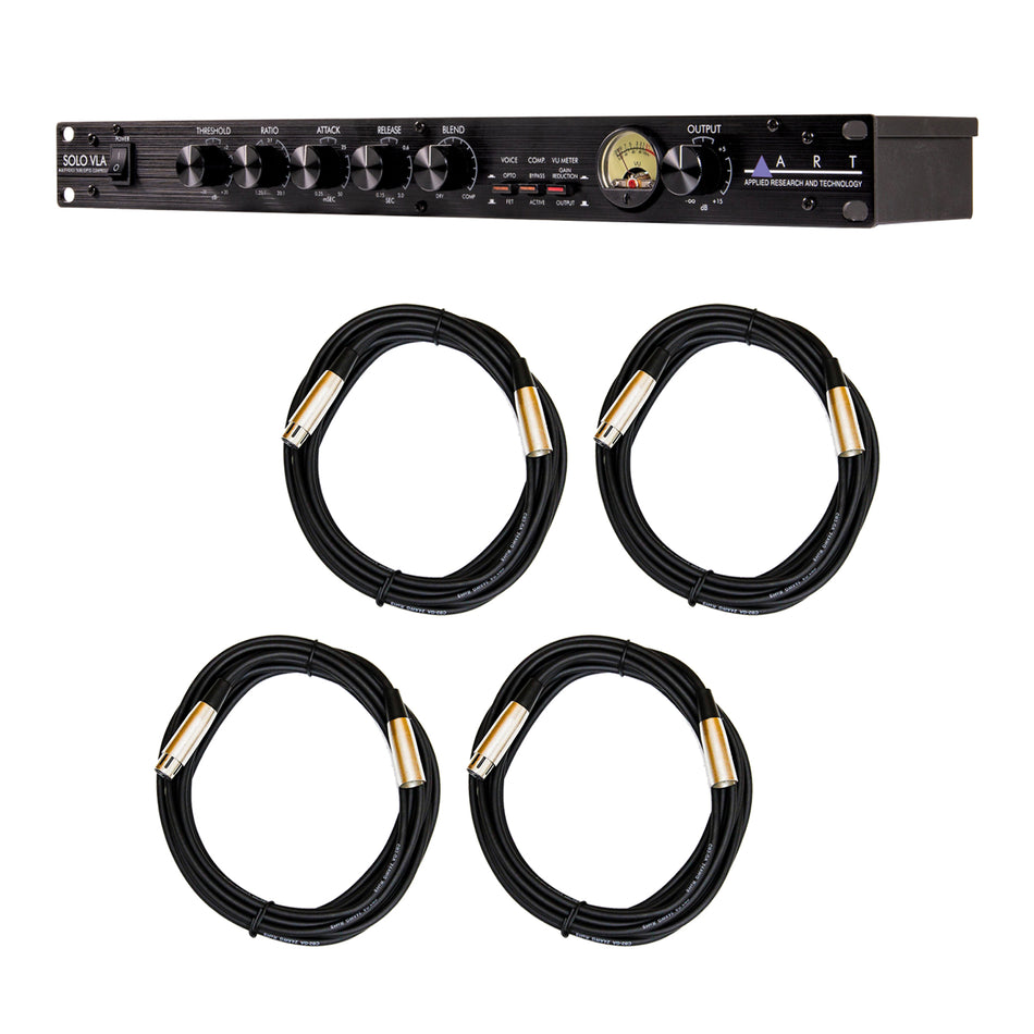 ART Solo VLA Compressor Bundle with XLR Cables