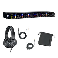 ART HeadAmp 6 Headphone Amplifier Bundle with Audio-Technica ATH-M40x Headphones
