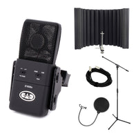 CAD Audio E100SX Microphone Bundle with RF-X Sheild, Pop Filter, Stand & Cable