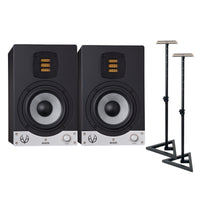 EVE Audio SC205 5" 2-Way AMT Studio Monitors Bundle with Speaker Stands