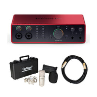 Focusrite Scarlett 16i16 (4th Gen) Bundle with Condenser Microphone & Cable