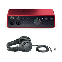Focusrite Scarlett 16i16 (4th Gen) Bundle with Audio-Technica ATH-M20x Headphones