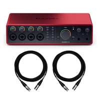 Focusrite Scarlett 18i16 (4th Gen) Interface Bundle with with Mogami XLR Cables