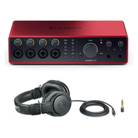 Focusrite Scarlett 18i16 (4th Gen) Bundle with Audio-Technica ATH-M20x Headphones