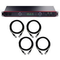 Focusrite Scarlett 18i20 (4th Gen) Interface Bundle with with Mogami XLR Cables