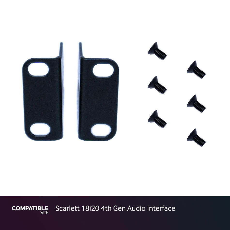 Focusrite Rack Ears with Screws for Scarlett 18i20 4th Gen Audio Interface