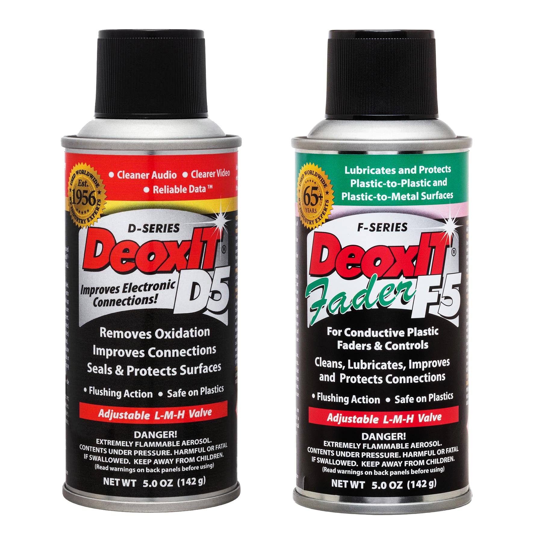 CAIG Laboratories DeoxIT D5 Contact Cleaner 5% Solution and F5