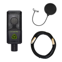 Lewitt LCT 240 Pro Condenser Microphone Bundle with Pop Filter & XLR Cable