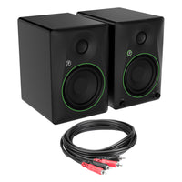 Mackie CR5BT 5.25" Studio Monitors Bundle with 3-foot Stereo RCA Cable