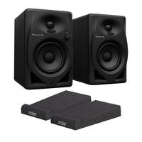 Pioneer DJ DM-40D 4" Studio Monitors Bundle with Foam Isolation Pads