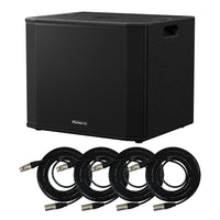 Pioneer DJ XPRS1182ST 18" Active Subwoofer Bundle with Pro Co EXMN-30 XLR Cables