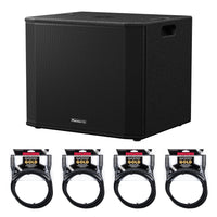 Pioneer DJ XPRS1182ST 18" Active Subwoofer Bundle with Mogami Gold XLR Cables