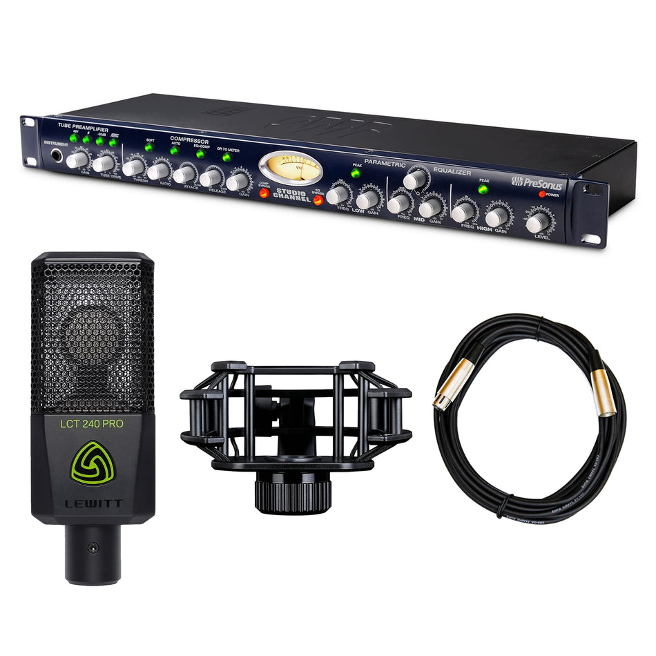 PreSonus Studio Channel Strip Bundle with Lewitt LCT 240 Pro & XLR Cable