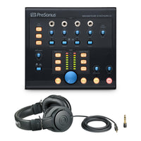 PreSonus Monitor Station V2 Bundle with Audio-Technica ATH-M20x Headphones
