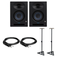 PreSonus Eris Studio 5 Studio Monitors Bundle with TRS Cables & Floor Stands
